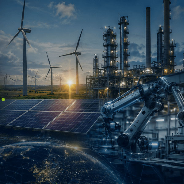 Renewable energy, industry and technology combined