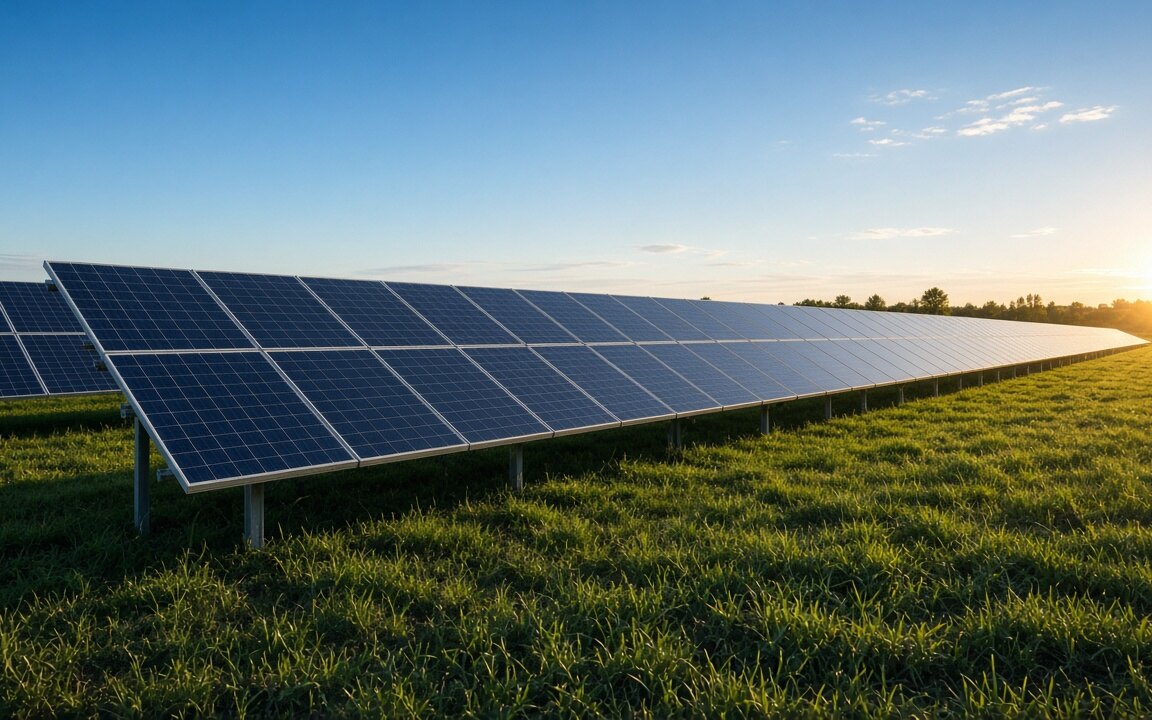 Utility-scale solar farm