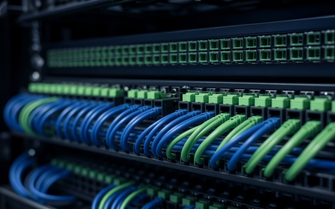 Structured cabling in a data centre