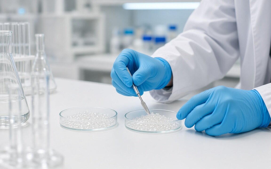 Quality-control testing of resin samples